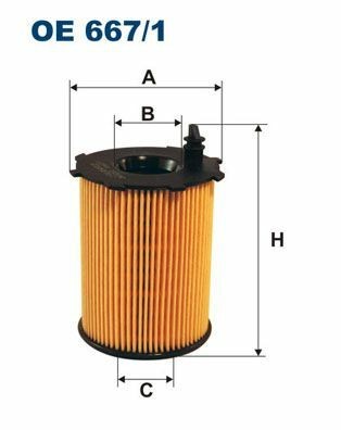 FILTRON OE667-1 | Yağ Filtresi 02-206-301-307-407-C3-C4-Fcs-1.4-1.6Hdi