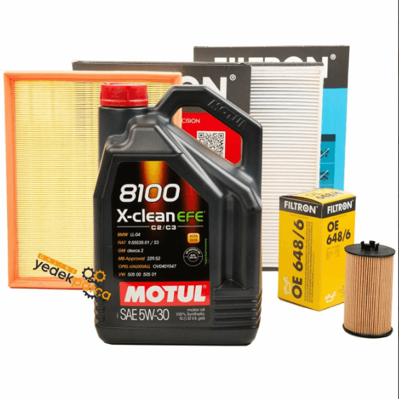 Opel Astra H A16XER-Z16XER Periyodik Bakım Seti Filtron ( Motul X-Clean Efe 5W30 / 5LT ) Motor Yağlı 2007-2013