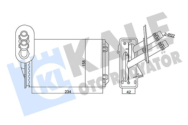 KALE 346255 | Seat Leon 1999-2004 Kalorifer Radyatörü