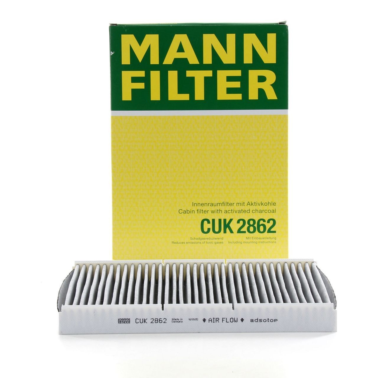 MANN CUK2862 | Audi A3 1997-2003 Karbonlu Polen Filtresi