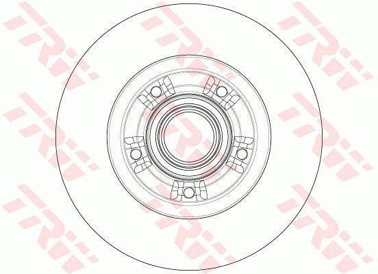 TRW DF6203BS | Disk + Rulman Arka (Ad) 09-Grand Scenic (1.Disk + 1.Rulman) + ABS (Kutu Fıyat Tek) | 2 Adet