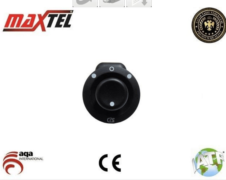 MAXTEL 16604533 | Renault Megane 2 2002-2009 Ayna Ayar Düğmesi 10 Pinli