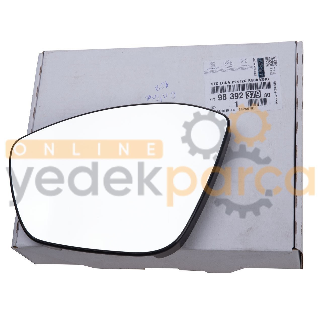 PSA 9839237980 | Opel Corsa F Sol (Şöför Tarafı) Ayna Camı Orijinal