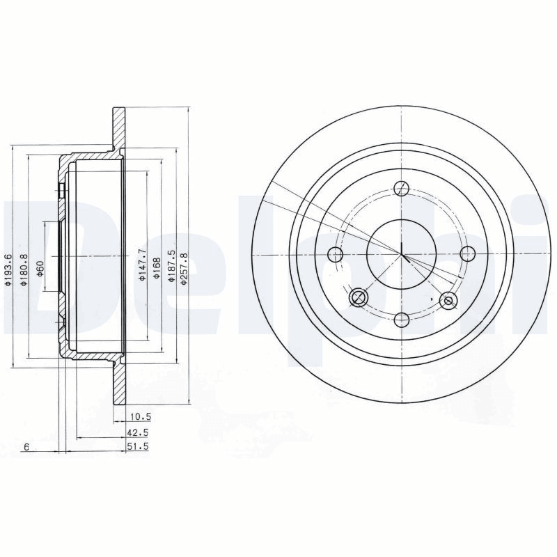 DELPHI BG4091 | Chevrolet Lacetti Arka Disk Takım Sağ/Sol