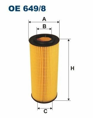 FILTRON OE649-8 | Yağ Filtresi 03-3S-E46-E90-5S-E60-X3-X5-X6