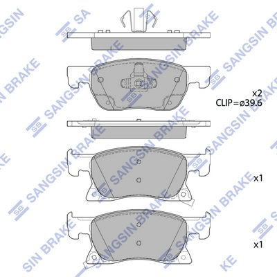 HIQ SP4239 | Opel Astra K Ön Fren Balata Takımı 276mm (Küçük Tip)