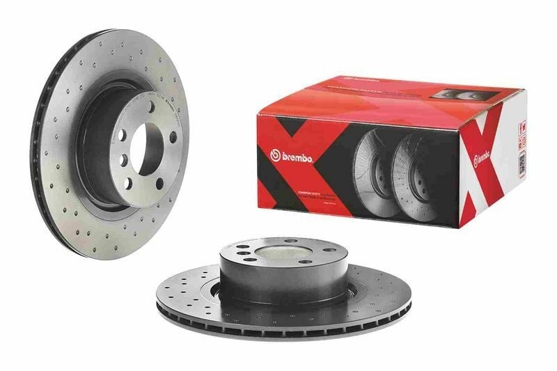 BREMBO 09.B569.1X | Fren Diski Arka Hava Kanallı Delikli (BMW X3 (F25) / X4 (F26)) | 2 Adet