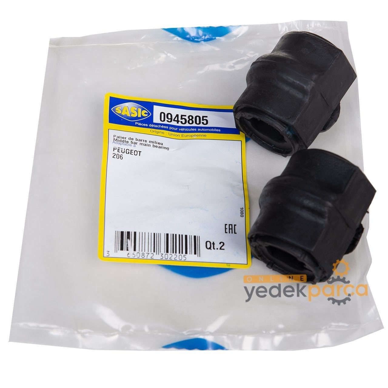 SASIC 0945815 | Peugeot 206 1998-2011 Viraj Demir Lastik Takım
