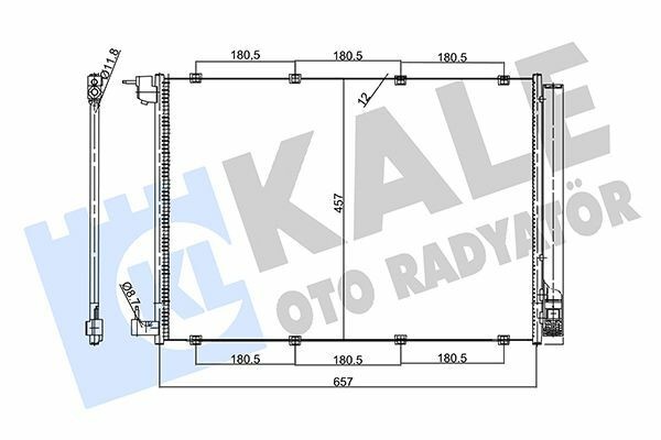 KALE 357735 | Klima Radyatörü (Kondenser) 15-C-Seri (W205-S205)-E-Seri (W213-S213)