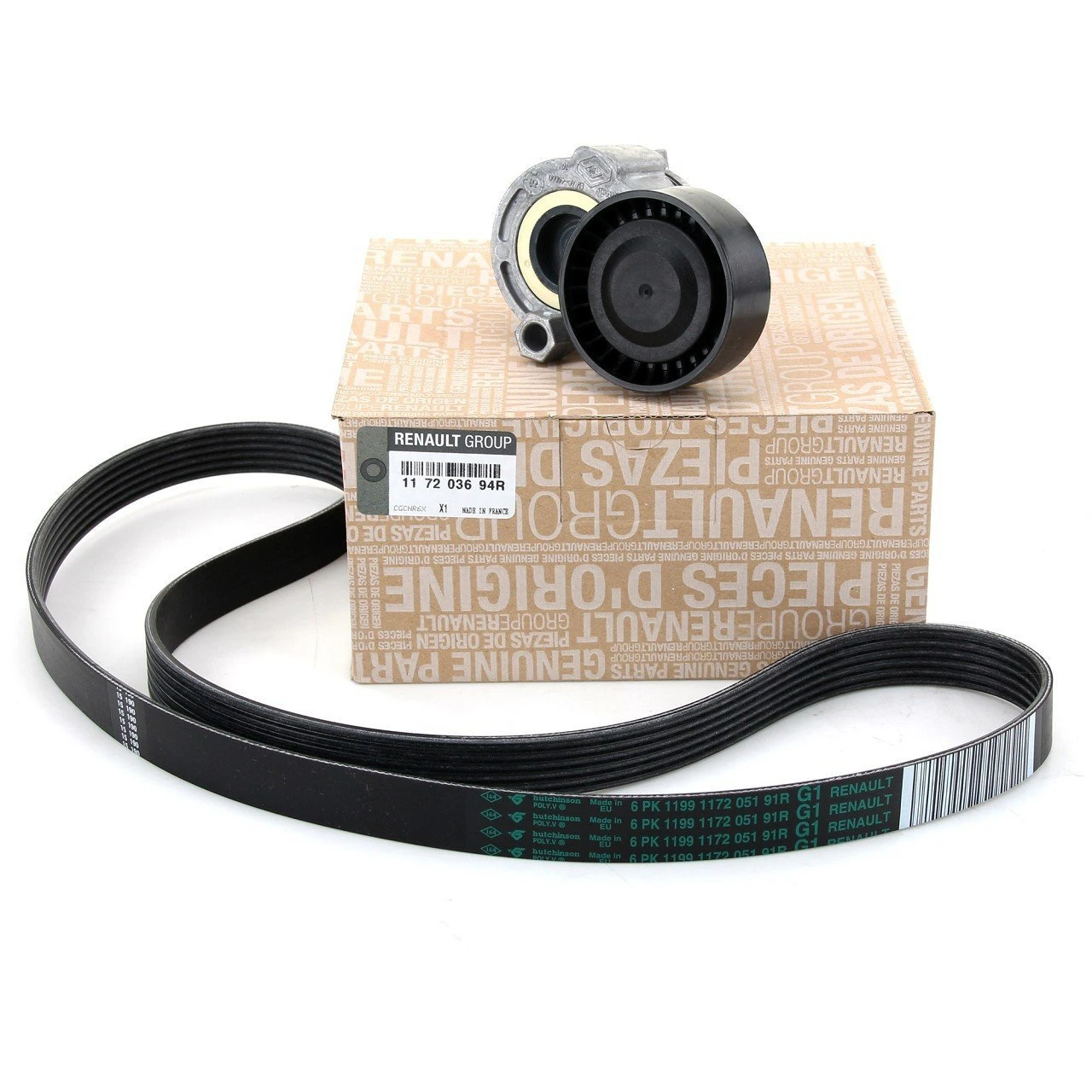 MAIS 117203694R | Renault Clio III 1.5 dCi Euro 4 V Kayış Gergi Kütüğü Seti