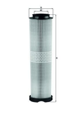 MAHLE LX816-4 | Hava Filtresi (Mercedes Om646 W211 E200-E220 CDI)