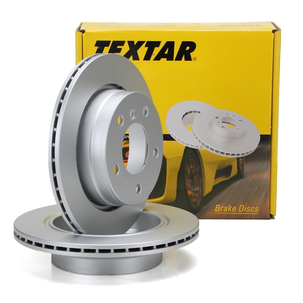 TEXTAR 92072403 | Bmw E46 Kasa 320d Arka Fren Disk Takımı Hava Kanallı