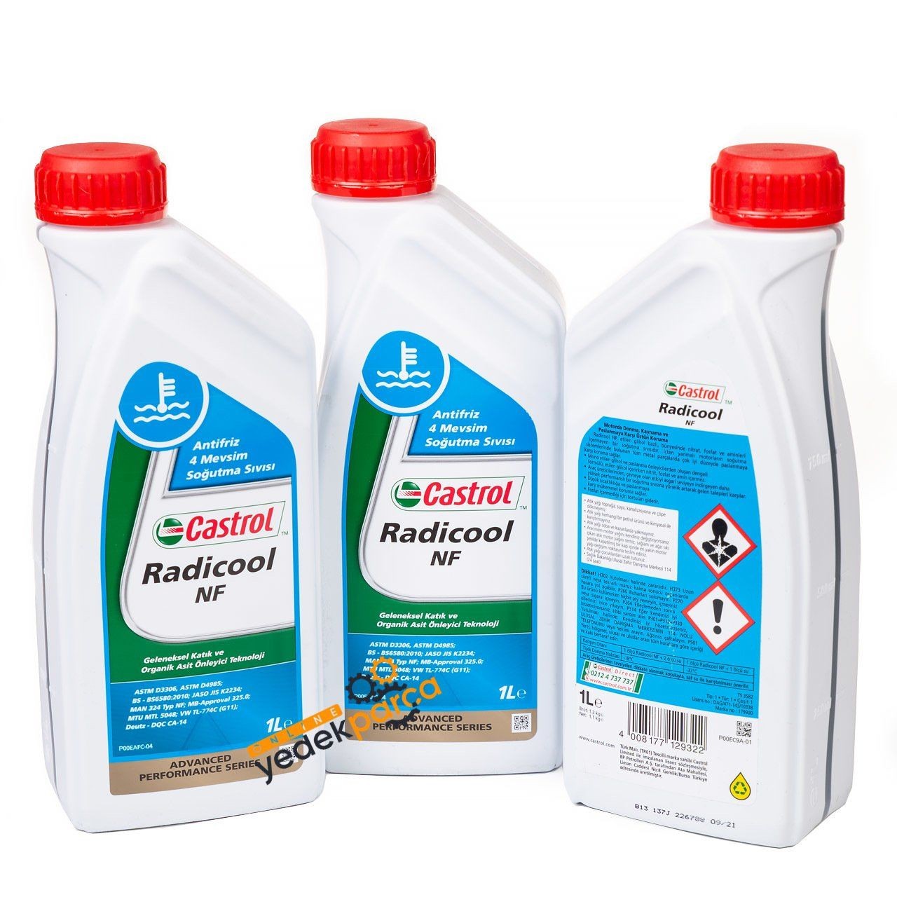 CASTROL 15102ANF | Bmw Mavi Antifiriz NF Onaylı 3 Litre