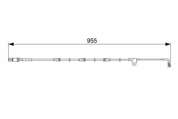 BOSCH 1987473028 | Fren Balata Kablosu On 08-X5 (E70) X6 (E71-E72)