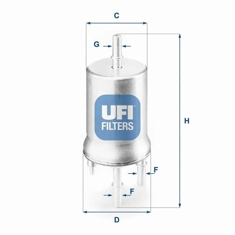 UFI 31.832.00 | Yakıt Filtresi 3 Bar VW Polo Audi A3 Seat Ibiza Skoda Fabia O.E
