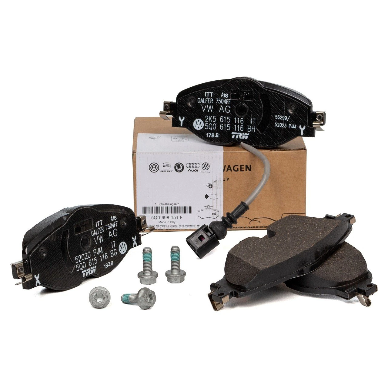 VAG / ORJINAL 5Q0698151AH | Volkswagen Tiguan 2015 Model Sonrası Ön Fren Balatası /Orijinal Marka