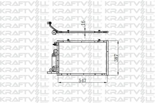 KRAFTVOLL 08060161 | Klima Radyatörü Fiesta VI 1.25 16V / 1.4Tdcı / 1.4 16V / 1.6 16V 08 /-B Max 1.5Tdcı / 1.6Tcı 12 /-Radyatörü Marka