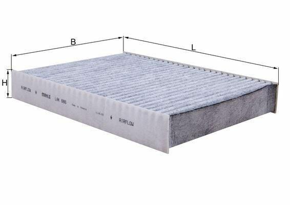 MAHLE LAK686 | Polen Filtresi 09-Scenic 14-Traffic 1.6Dci + Ca