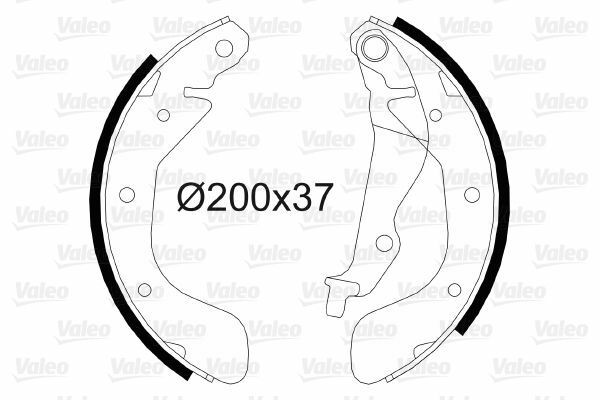 VALEO 564080 | Arka Fren Balatası (Kampana) Kalos Aveo T200 T250