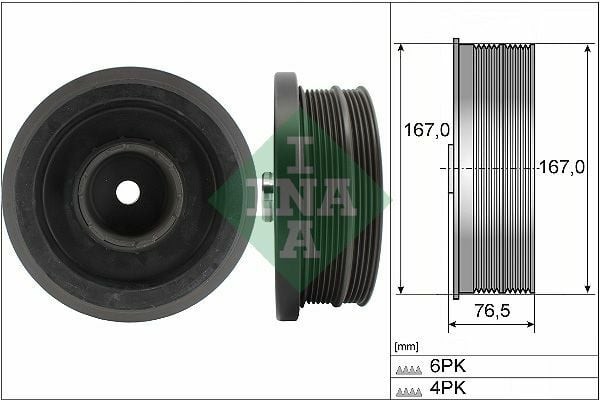 INA 544008210 | Krank Kasnağı BMW E81 E87 E46 E90 E91 E60 E61 E83 M47 N