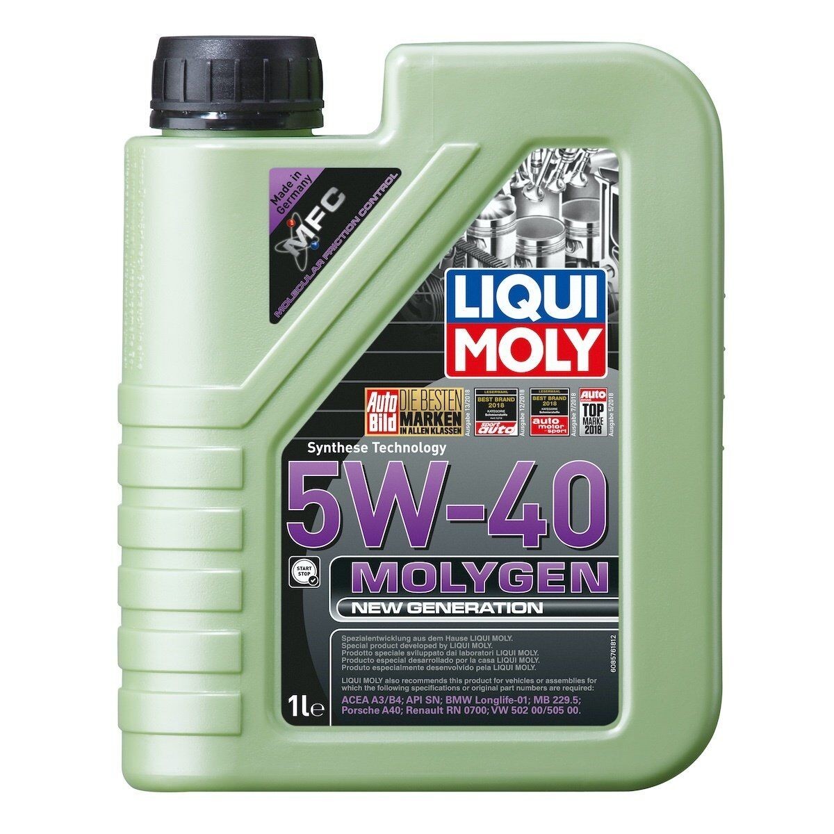 LIQUI MOLY 8576 | Molygen 5W40 Motor Yağı New Generation 1 Litre (8576)
