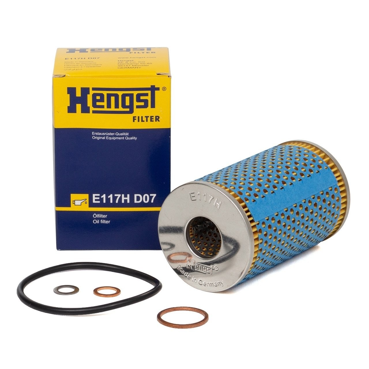 HENGST E117HD07 | Mercedes W123 Kasa Benzinli Motor Yağ Filtresi (E117HD07)
