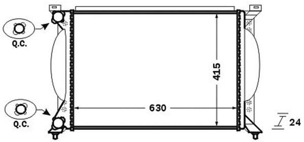 MAHLE CR1417000S | Radyatör 01-09 Aı.A4 1.6-1.8T-2.0Tdi