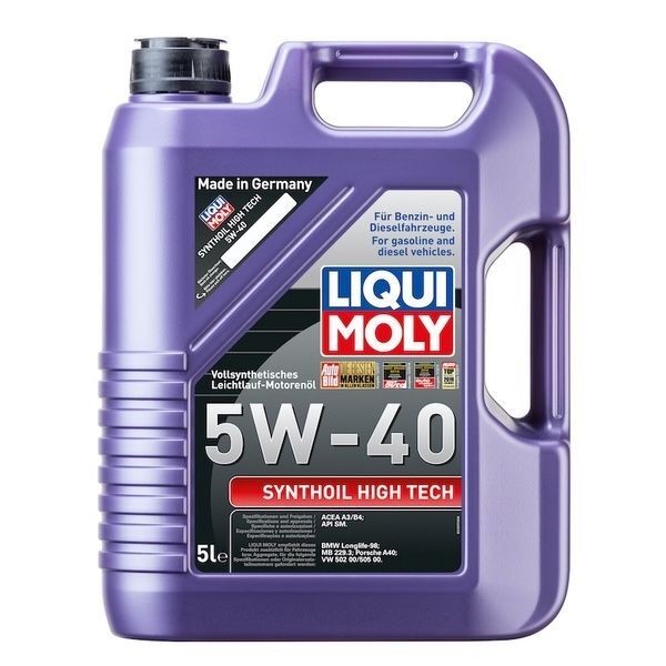 LIQUI MOLY 1856 | 5W40 Synthoil High Tech 5 Litre