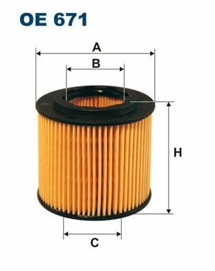 FILTRON OE671 | Yağ Filtresi 02-Polo 1.2 12V