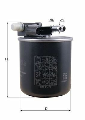 MAHLE KL911 | Mazot Filtresi 12-A-Seri (W176) C-Seri (W204-S204) E-Seri (W212)