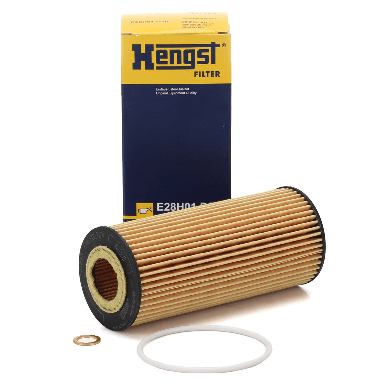 HENGST E28H01D26 | Bmw E46 Kasa 330d 2003-2006 Yağ Filtresi