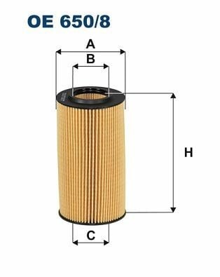 FILTRON OE650-8 | Yağ Filtresi 15-A4-A5-A6-A7-Q7 3.0Tdı
