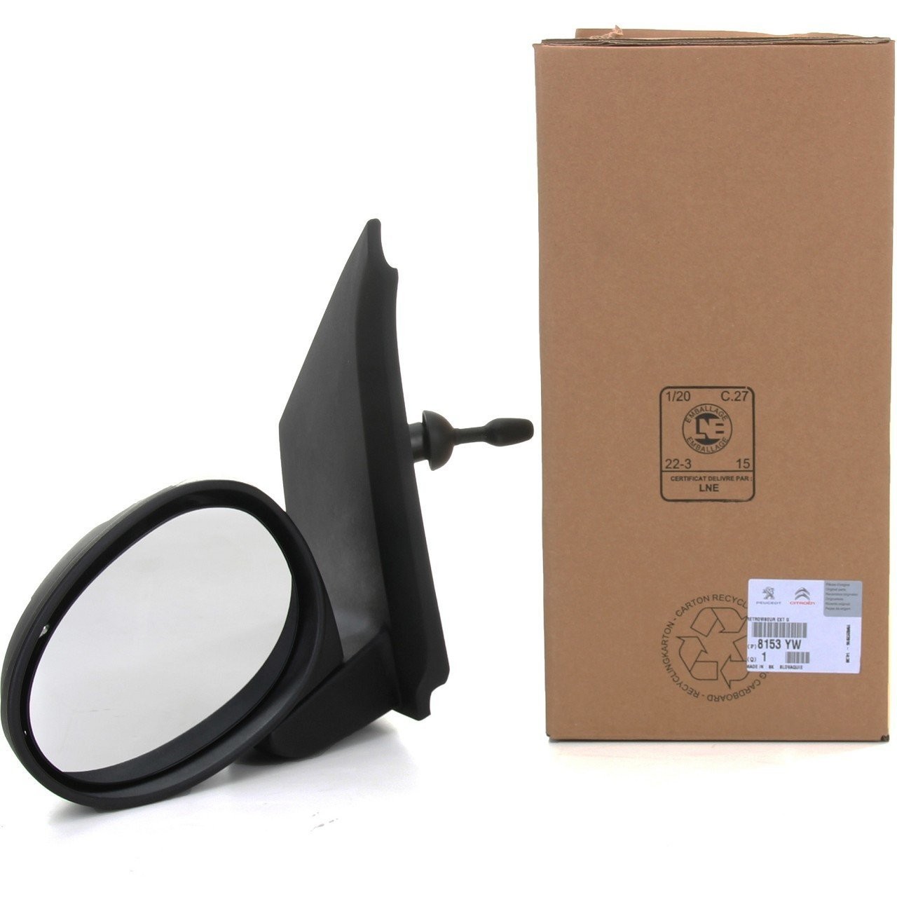 PSA 8153.YW | Citroen C1 2007-2014 Sol Dikiz Aynası Manuel Orijinal