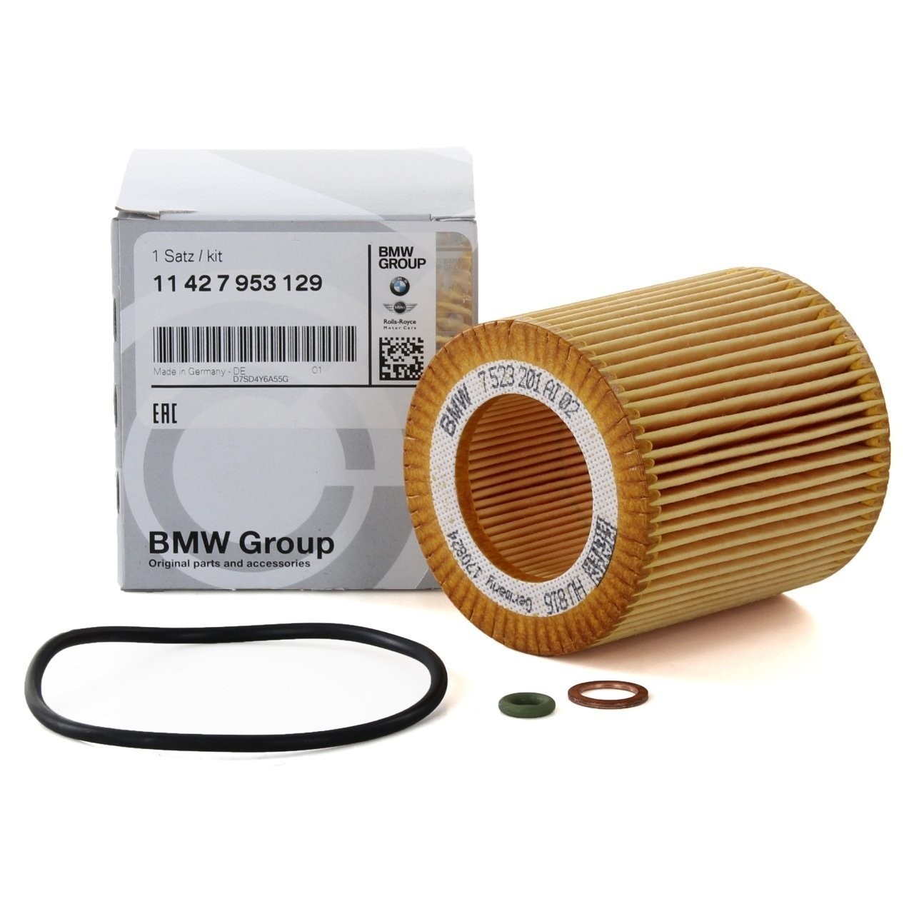 BMW 11427953129 | X3 Serisi F25 Kasa 1.8i 2.0i Yağ Filtresi Orijinal (11427953129)