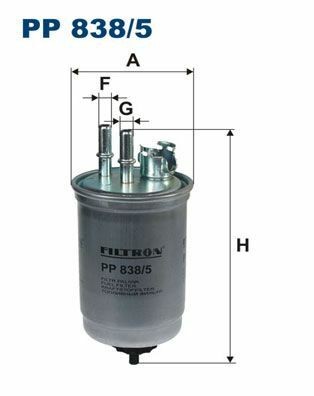 FILTRON PP838-5 | Mazot Filtresi 03-Connect 75Hp
