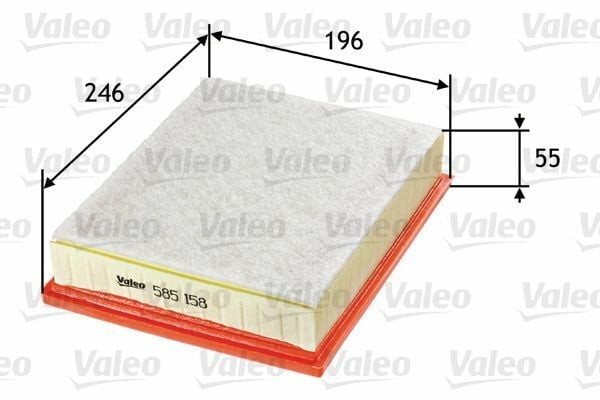 VALEO 585158 | Hava Filtresi (Renault Laguna III 1.5 DCI 2.0 DCI / Latitude)
