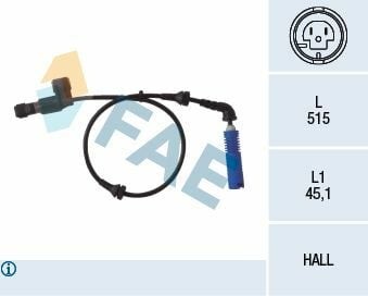 FAE 78014 | ABS Sensörü Ön Sol BMW E46 Z4 E85