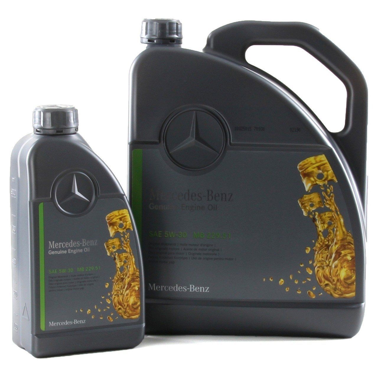 Mercedes Benz 5W30 Motor Yağı 6 LT 2022 Tarihli Orijinal Yıldızlı
