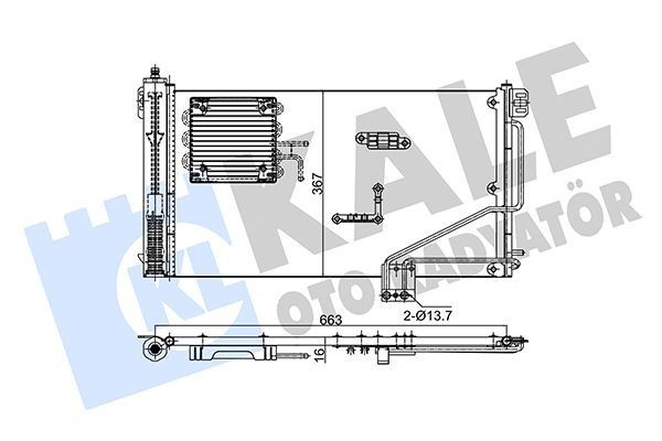 KALE 353175 | Klima Radyatörü (Kondenser) 01-C-Seri (W203-S203)
