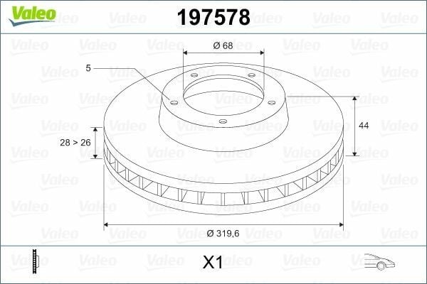 VALEO 197578 | Fren Diski Ön Koleos I (Hy_) 08-132.0 DCI (Hy0k) 2.0 Dci4×4 (Hy0k) 2.0 Dci4×4 (Hy0b) 2.5 (Hy0c, Hy0n) 2.54×4 (Hy0c, Hy0n) 2.0 Dci4×4 Koleos 08-/ Juke (F15) 10-141.6 Dıg-T Nısmo Rs4×4 Qashqai / Qashqai + 2 I (J10, Nj10, Jj10e) 06-131.5 DCI 1