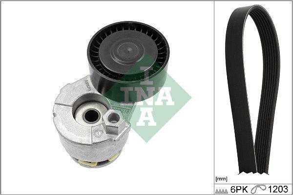 INA 529000910 | V Kayış Kiti 01-Clio.II.III-Kng-Mgn.II.III-Flu-Qashqai-Log 1.5 DCI 1.4-1.6 16V