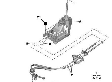 PSA 2400.CL | Peugeot 207 2006-2012 1.4 Benzinli Vites Kumanda Kutusu Orijinal