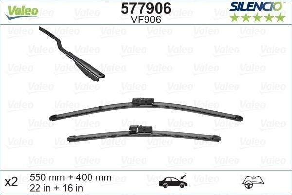 VALEO 577906 | Silgi Süpürgesi Tk 55 + 40Cm 16-Ecosport