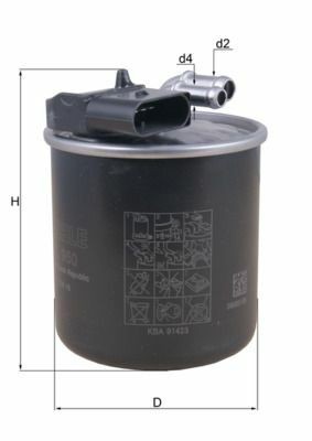 MAHLE KL950 | Mazot Filtresi 15-Vito (W447)