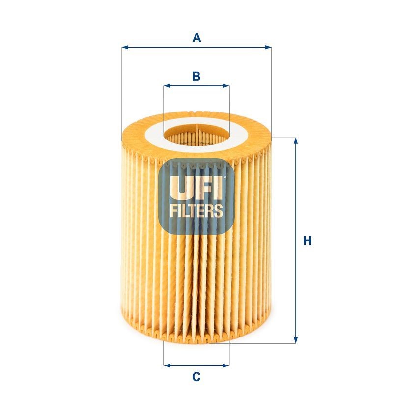 UFI 25.069.00 | Yağ Filtresi 05-C-Seri (W203-W204) E-Seri (W211-W212) Vito-Sprinter