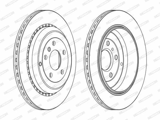 FERODO DDF1531C | Fren Diski Arka 4-Matic X164 06-12 W251 07-14 W164 05-11