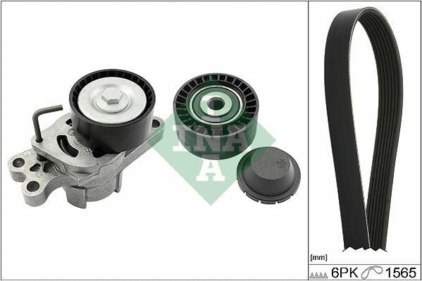 INA 529014910 | Alternatör V Kayışı Kiti 206 + T3e Plus 1.4 8V 1.6 16V Klimalı