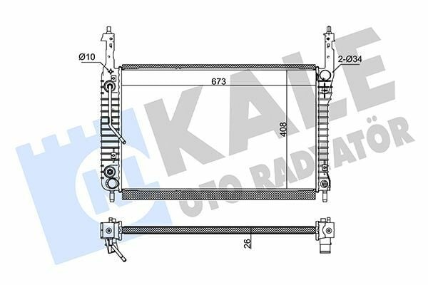 KALE 342240 | Radyatör 07-Antara-Captiva 2.0D *Z20dmh*