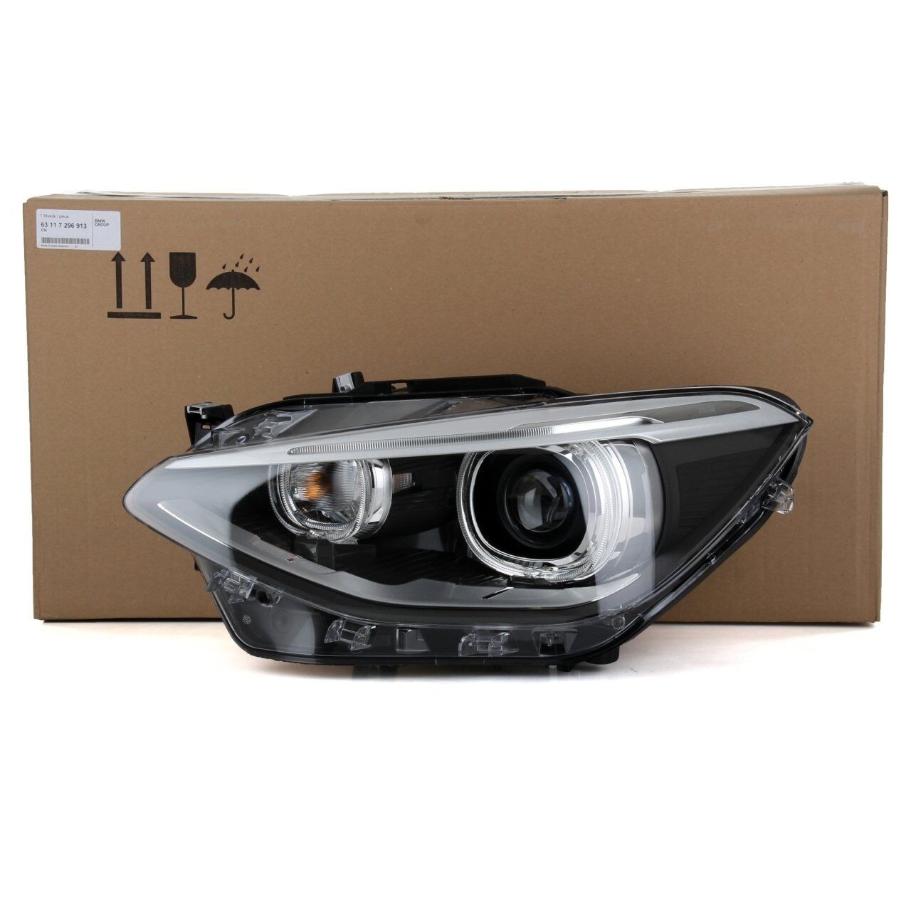 BMW 63117296913 | 1 Serisi F20 Kasa Bi-Xenon Sol Far Komple Orijinal (63117296913)