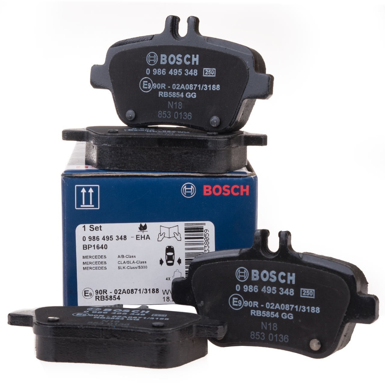 BOSCH 0986495348 | Mercedes W117 CLA Arka Fren Balata Takımı